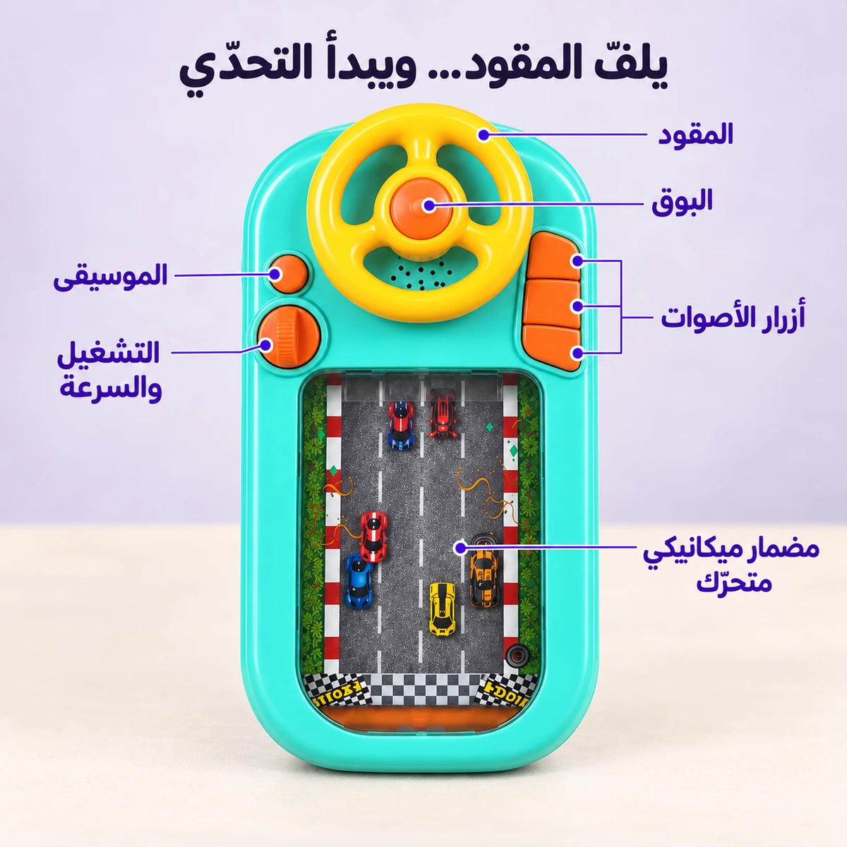 شرح المقود والأزرار والمضمار الميكانيكي